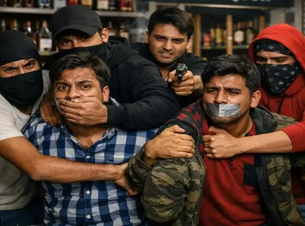 तिल्दा शराब दुकान में सनसनीखेज अपहरण, 4 कर्मचारी लापता